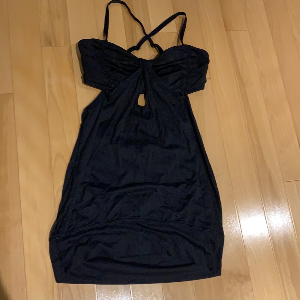 🌟HP🌟EUC Black Lululemon Hot But Not Tank workout bra/top - size 4